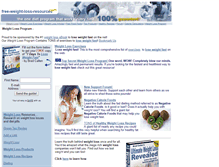 Tablet Screenshot of free-weight-loss-resources.com